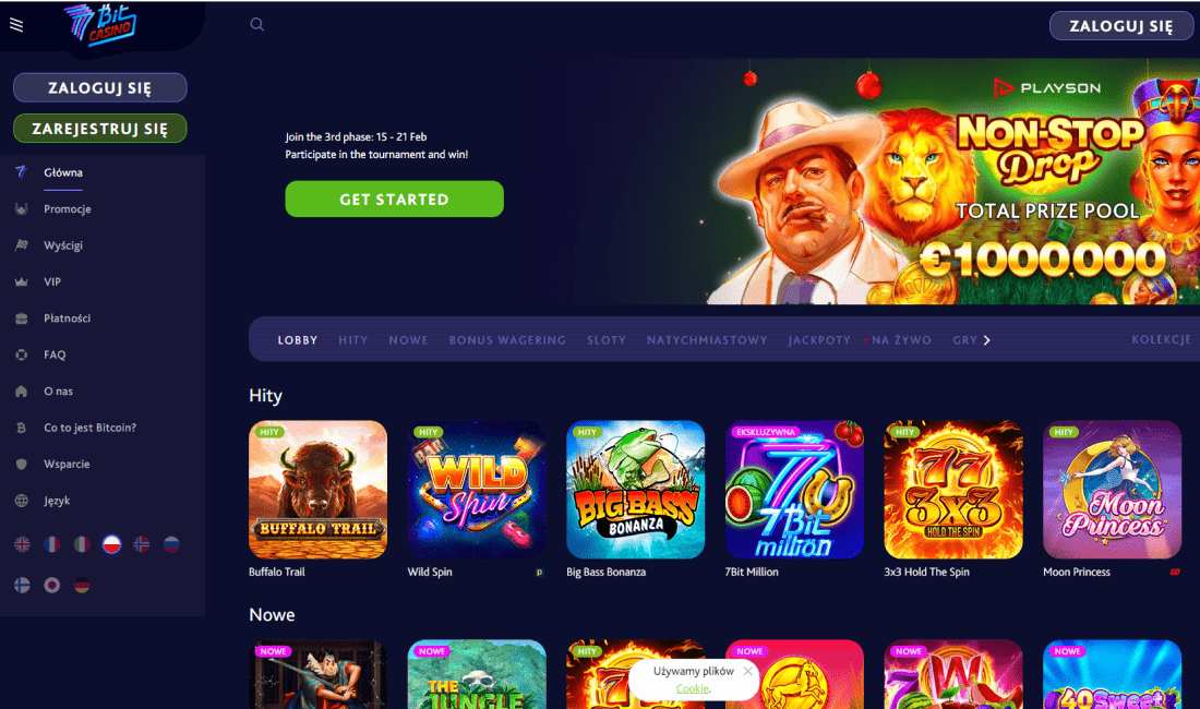 Oficjalna strona główna 7bit Casino